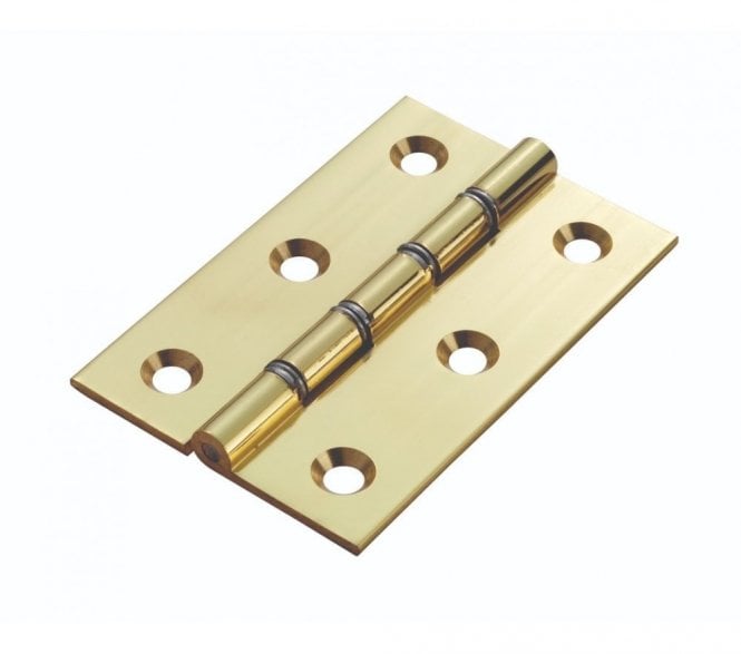 Carlisle Brass HDSW1 Steel Washered Hinges 76x51mm (Pair) - Polished Brass