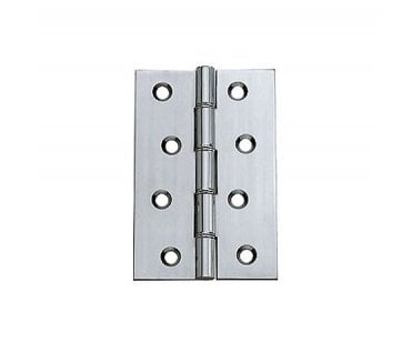 Carlisle Brass HDSW2 Steel Washered Hinges 102x67mm (Pair) - Polished Chrome