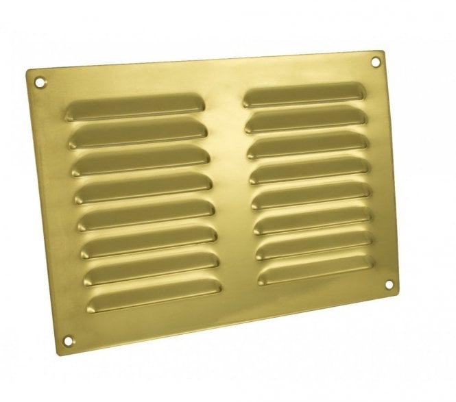 Carlisle Brass HL Hooded Louvre Ventilators - Polished Brass