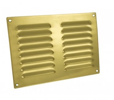 Carlisle Brass HL Hooded Louvre Ventilators - Polished Brass