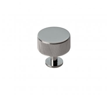 Carlisle Brass Knurled Radio Knob 35mm Polished Chrome