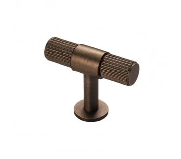 Carlisle Brass Lines 50mm T-Bar Knob - Antique Brass