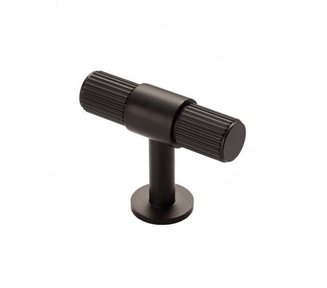 Carlisle Brass Lines 50mm T-bar Knob Matt Black