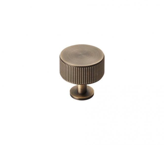Carlisle Brass Lines Radio Knob 35mm Antique Brass