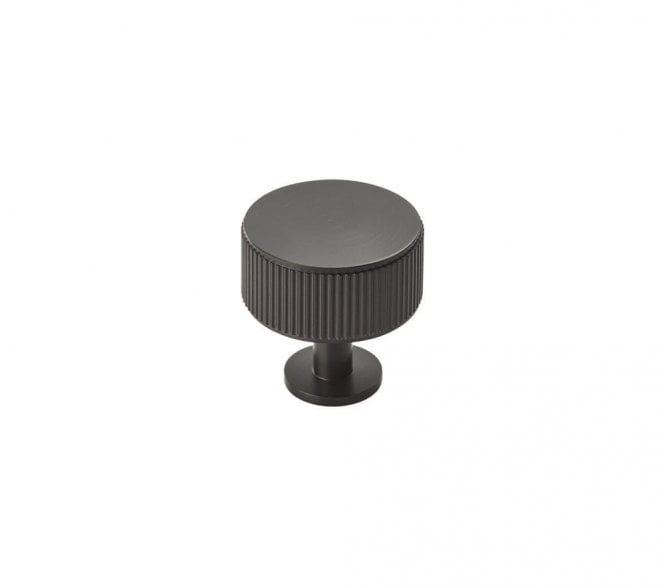 Carlisle Brass Lines Radio Knob 35mm Matt Black