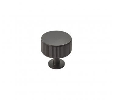 Carlisle Brass Lines Radio Knob 35mm Matt Black