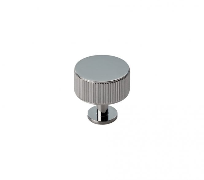 Carlisle Brass Lines Radio Knob 35mm Polished Chrome