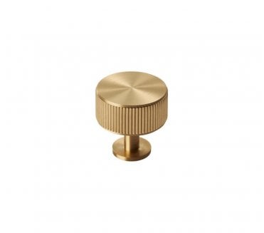 Carlisle Brass Lines Radio Knob 35mm Satin Brass
