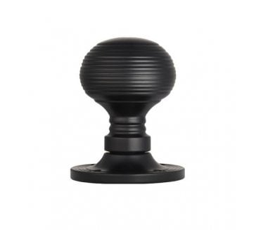 Carlisle Brass M1001 Beehive Door Knobs - Matt Black