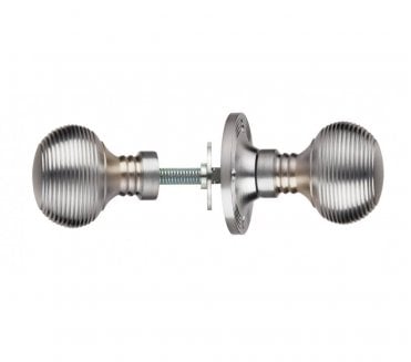 Carlisle Brass M1001R Beehive Rim Door Knobs - Satin Chrome
