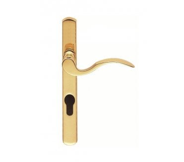Carlisle Brass M140NP Multipoint Door Handles - 70mm Centres - Polished Brass