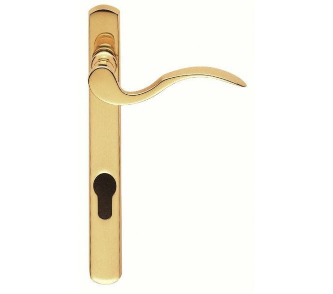 Carlisle Brass M140NP92 Narrow Scroll Multipoint Handles - 92mm Centres - Polished Brass