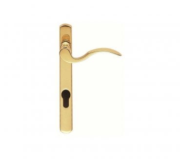 Carlisle Brass M140NP92 Narrow Scroll Multipoint Handles - 92mm Centres - Polished Brass