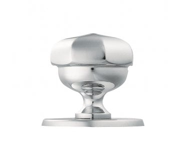 Carlisle Brass M219 Octagonal Centre Door Knob - Polished Chrome
