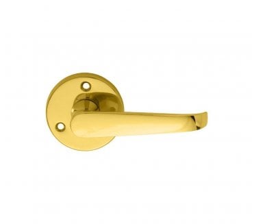 Carlisle Brass M32 Victorian Door Handle On Rose - Polished Brass