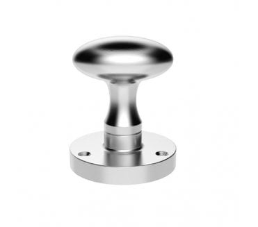 Carlisle Brass M34 Oval Door Knobs - Satin Chrome