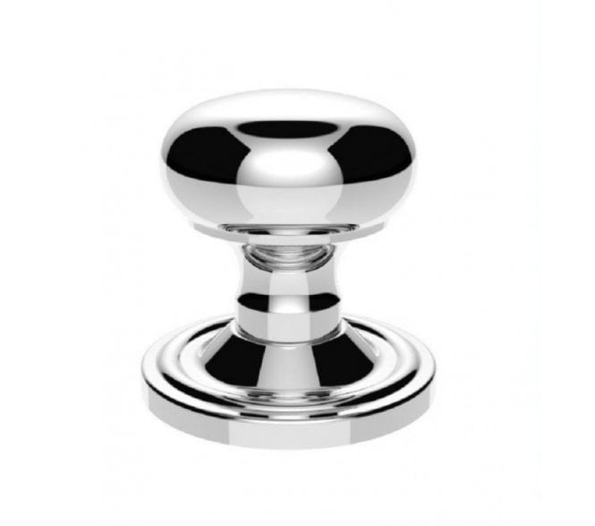 Carlisle Brass M35C Deluxe Mushroom Door Knobs - Polished Chrome
