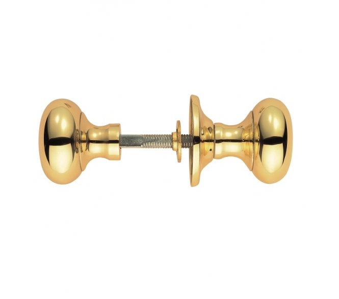 Carlisle Brass M35RS Mushroom Rim Door Knobset - Polished Brass