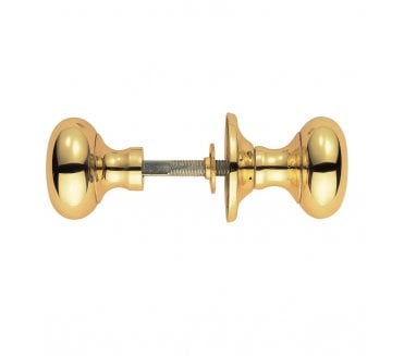 Carlisle Brass M35RS Mushroom Rim Door Knobset - Polished Brass