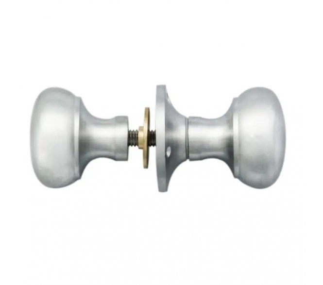 Carlisle Brass M35RS Rim Door Knobset - Satin Chrome