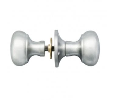 Carlisle Brass M35RS Rim Door Knobset - Satin Chrome