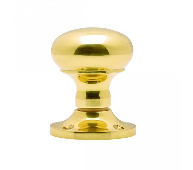 Carlisle Brass M35US Mushroom Door Knobs (Unsprung) - Polished Brass