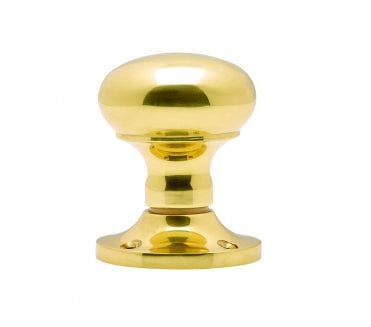 Carlisle Brass M35US Mushroom Door Knobs (Unsprung) - Polished Brass