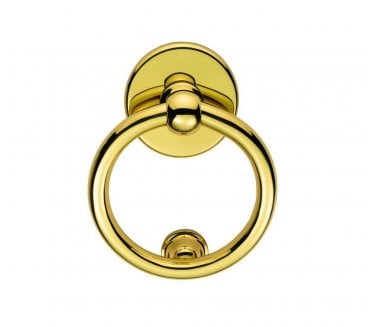 Carlisle Brass M37 Large Ring Door Knocker - Polished Brass