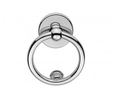 Carlisle Brass M37 Large Ring Door Knocker - Polished Chrome