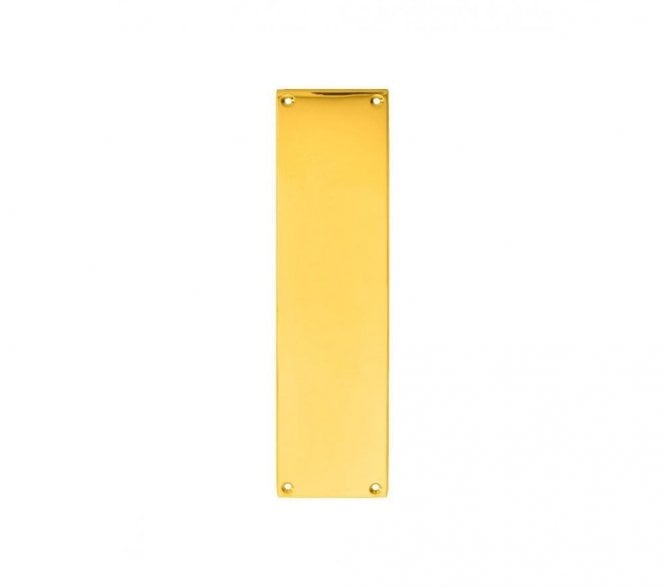 Carlisle Brass M39 Finger Plate 305x76mm - Polished Brass