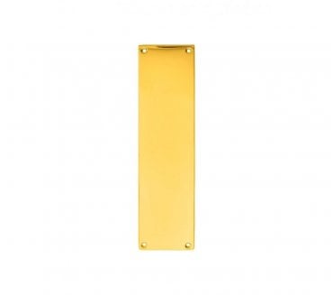 Carlisle Brass M39 Finger Plate 305x76mm - Polished Brass