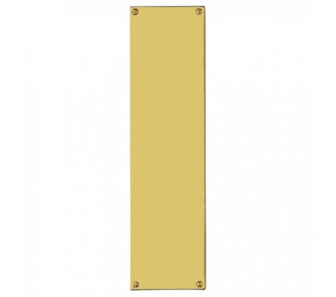 Carlisle Brass M39F Flat Finger Plate 305x76mm - Polished Brass