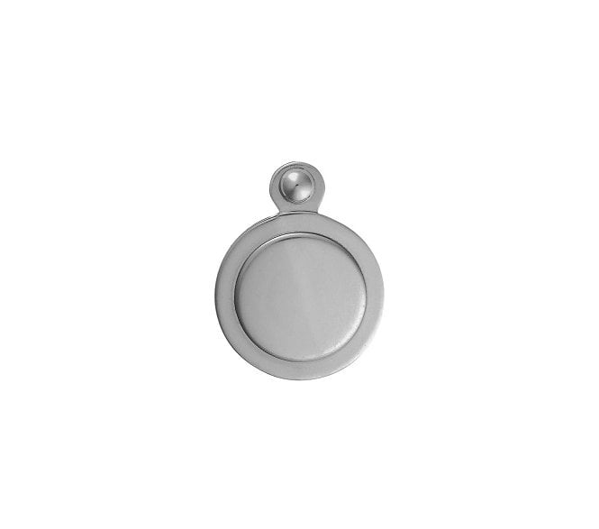 Carlisle Brass M42 Covered Keyhole Escutcheon - Polished Chrome