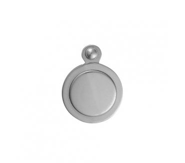 Carlisle Brass M42 Covered Keyhole Escutcheon - Polished Chrome