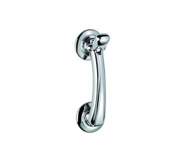 Carlisle Brass M43 Door Knocker On Rose - Polished Chrome