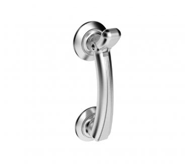 Carlisle Brass M43 Door Knocker On Rose - Satin Chrome