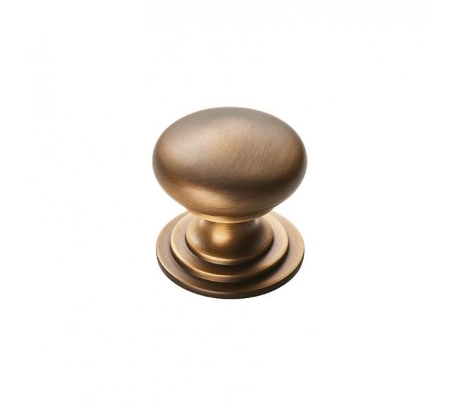 Carlisle Brass M47 Solid Victorian Cabinet Knob - Antique Brass