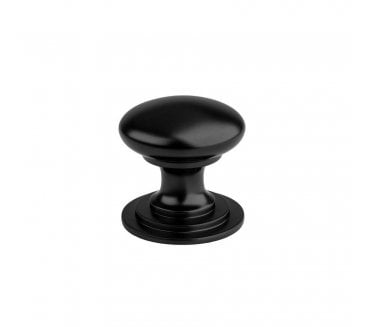 Carlisle Brass M47 Solid Victorian Cabinet Knobs - Matt Black