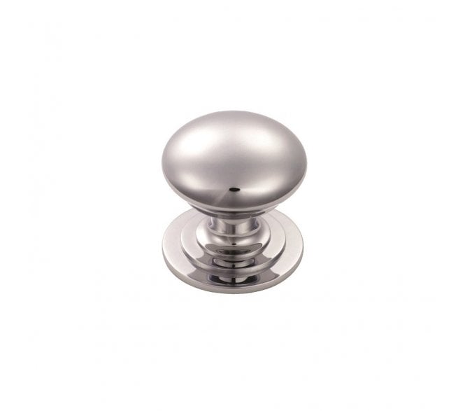 Carlisle Brass M47 Solid Victorian Cabinet Knobs - Polished Chrome
