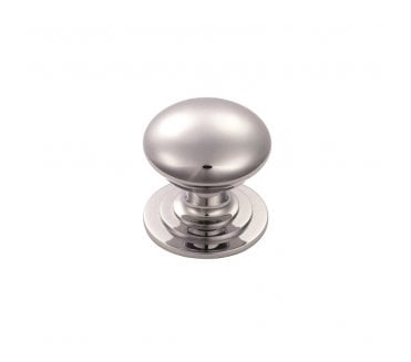 Carlisle Brass M47 Solid Victorian Cabinet Knobs - Polished Chrome