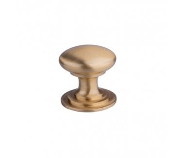 Carlisle Brass M47 Solid Victorian Cabinet Knobs - Satin Brass