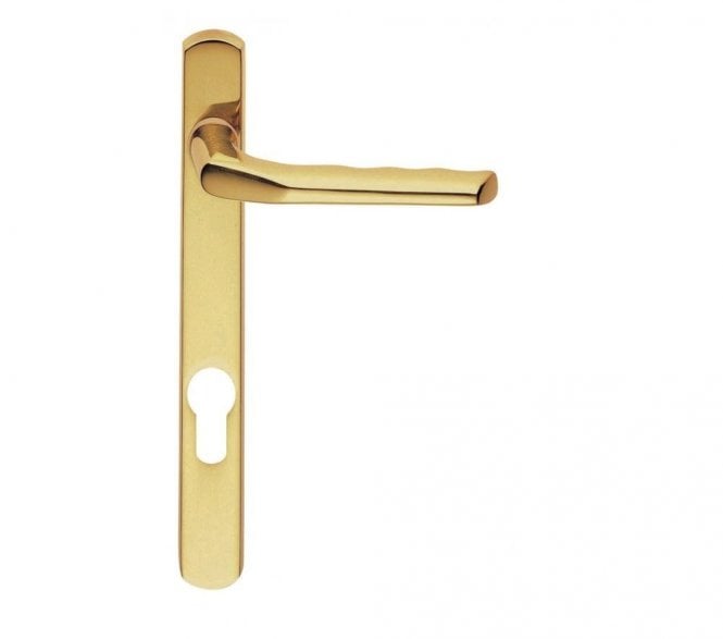 Carlisle Brass M86NP92 Multipoint Euro Profile Lock Handles - 92mm Centres - Polished Brass