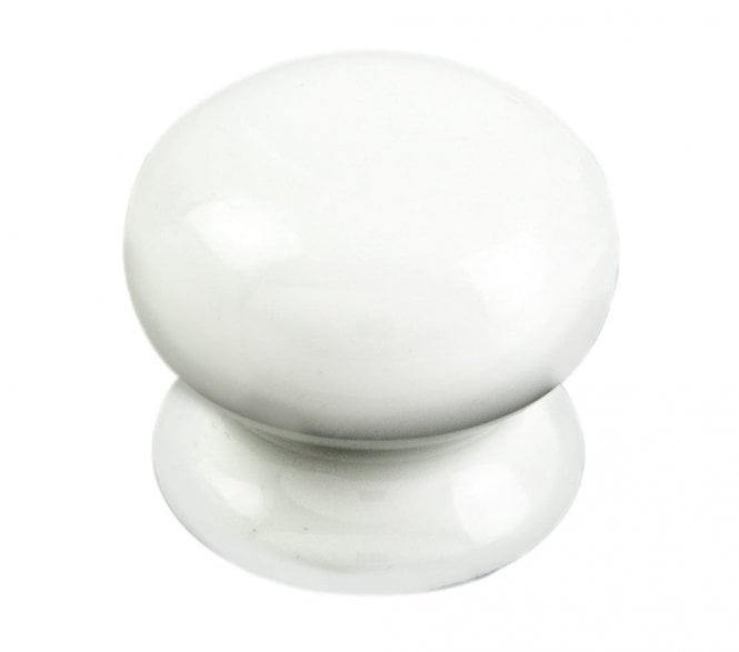 Carlisle Brass Porcelain Knob 45mm White