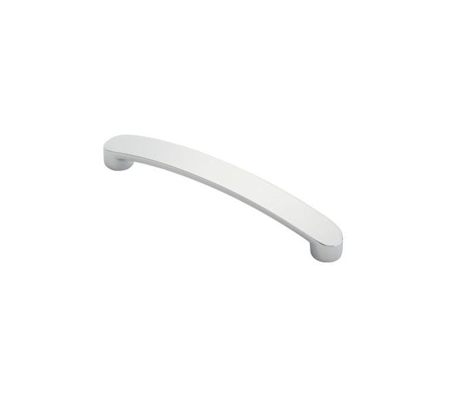 Carlisle Brass Radius End Flat Bow Handle 128mm Polished Chrome