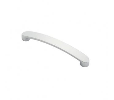 Carlisle Brass Radius End Flat Bow Handle 128mm Polished Chrome