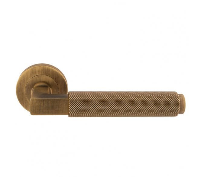 Carlisle Brass Terazzo Lever On Round Rose - Antique Brass