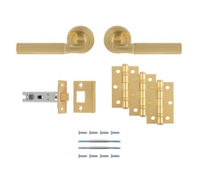 Carlisle Brass UDP006SB Belas Latch Pack - Satin Brass
