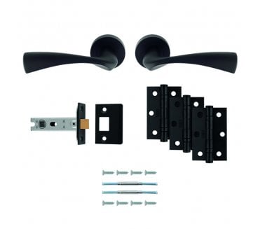 Carlisle Brass UDP007MB Sintra Latch Pack - Matt Black