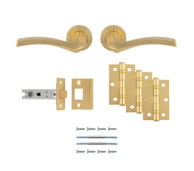 Carlisle Brass UDP008SB Sines Latch Pack - Satin Brass