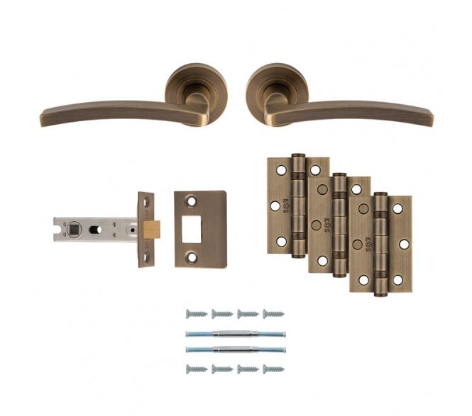 Carlisle Brass UDP009AB Tavira Latch Pack - Antique Brass